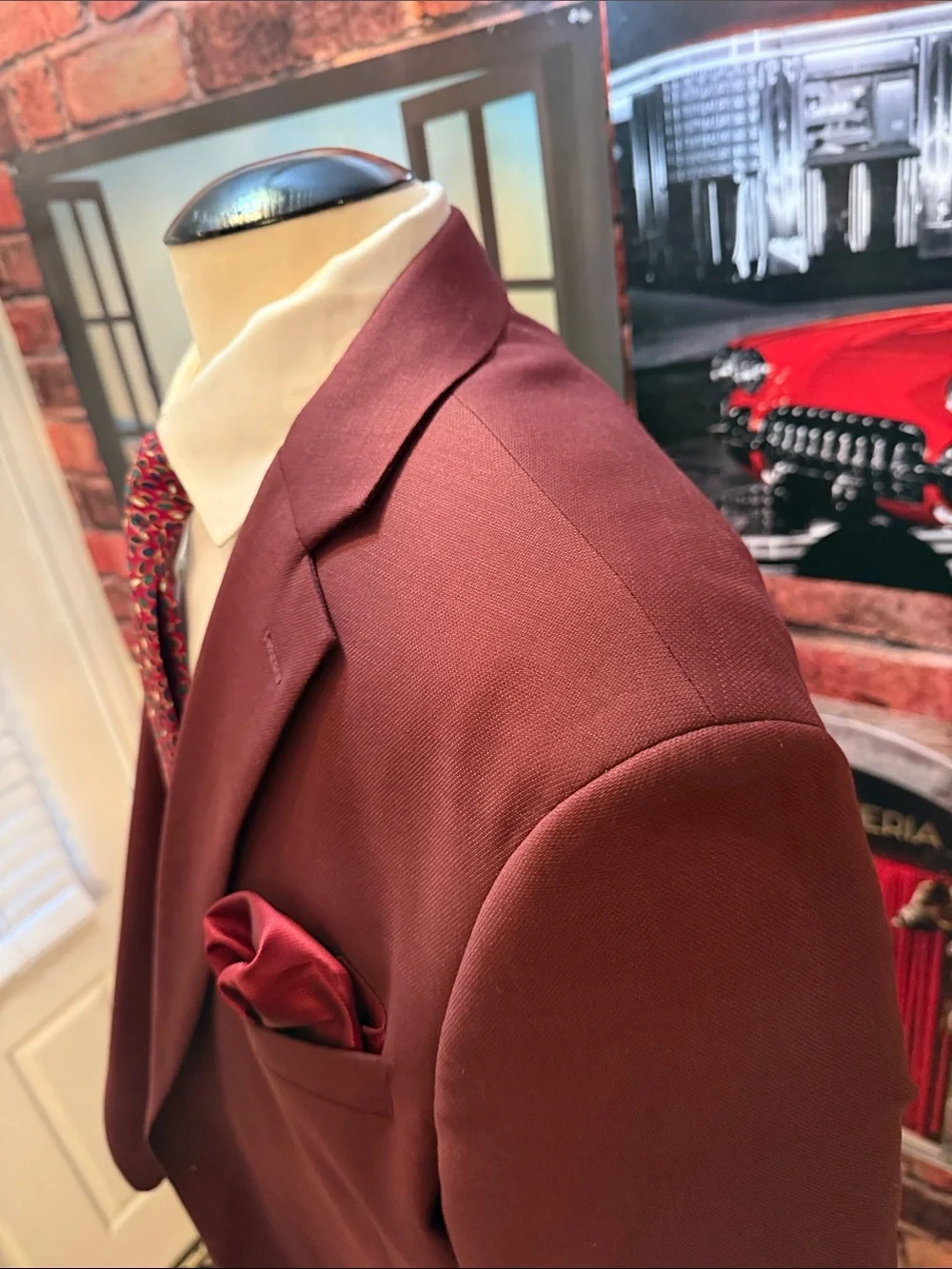 Stafford Maroon Blazer